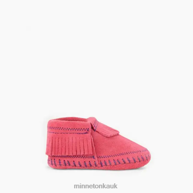 Minnetonka Kids Hot Pink Riley Bootie Footwear AD084479