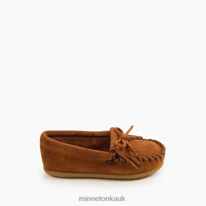 Minnetonka Kids Brown Kilty Hardsole Footwear AD084457