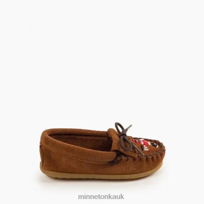 Minnetonka Kids Brown Thunderbird Moc Footwear AD084460