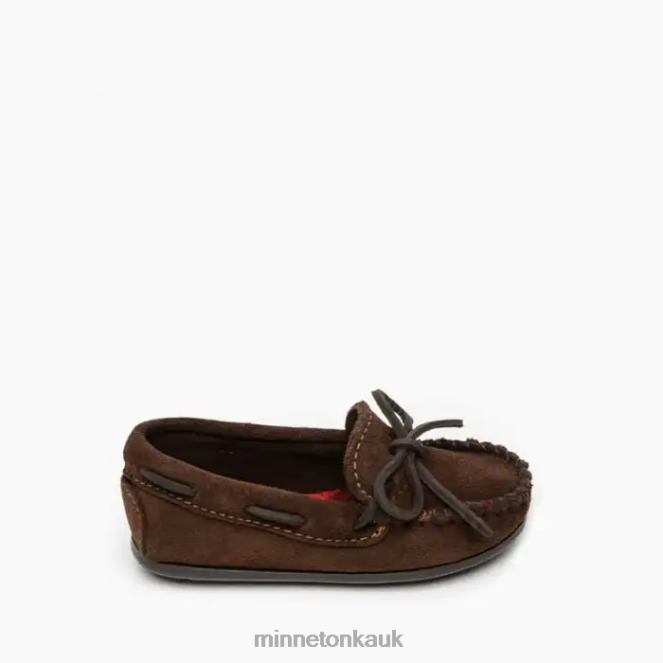 Minnetonka Kids Chocolate Boat Moc Footwear AD084456