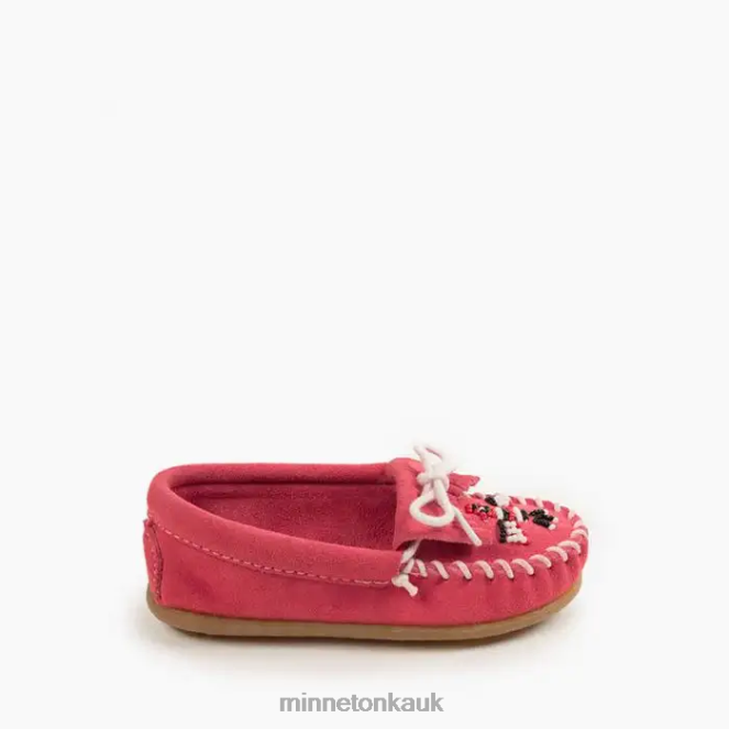 Minnetonka Kids Hot Pink Thunderbird Moc Footwear AD084461