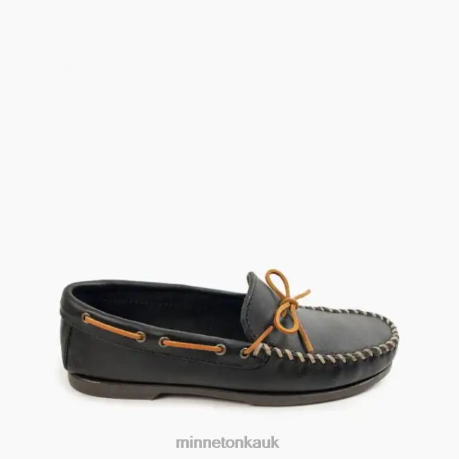 Minnetonka Men Black Camp Moc Footwear AD084331