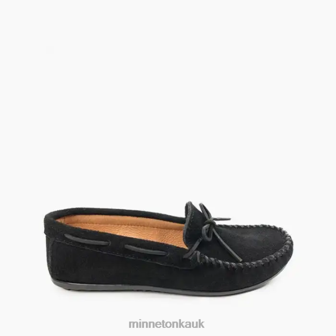 Minnetonka Men Black Classic Moc Footwear AD084328