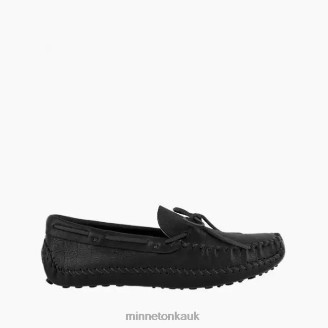 Minnetonka Men Black P.W. Driving Moc Footwear AD084387