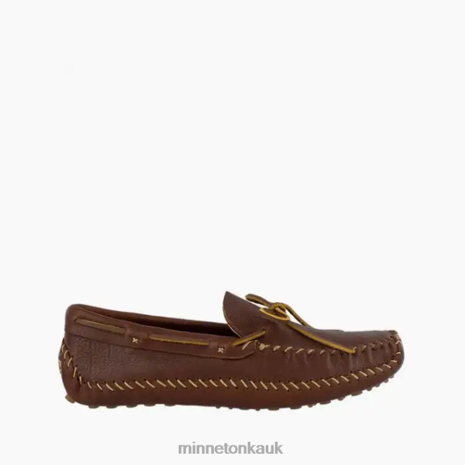 Minnetonka Men Brown P.W. Driving Moc Footwear AD084388