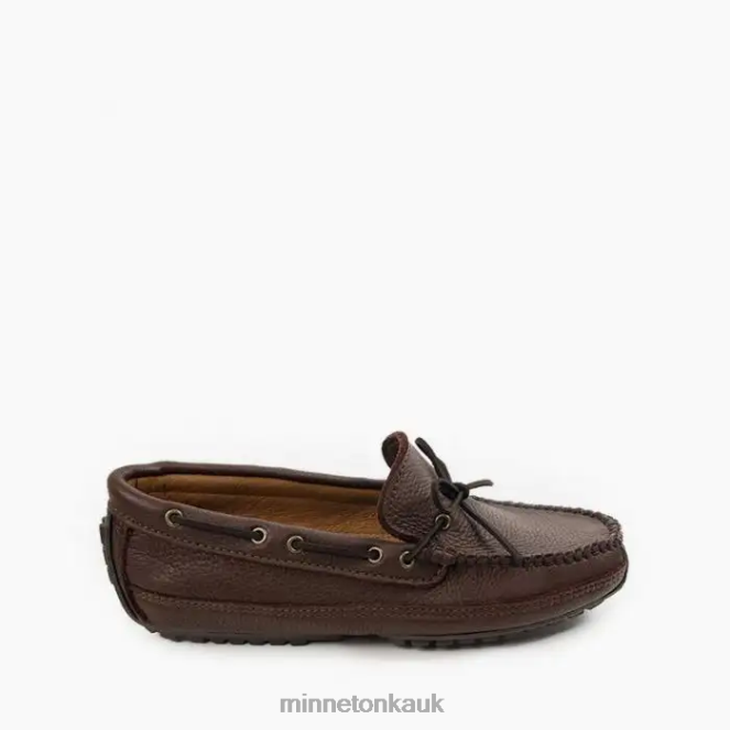 Minnetonka Men Chocolate Moosehide Weekender Footwear AD084342