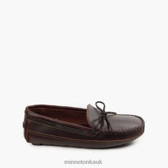 Minnetonka Men Dark Brown Essential Driver Footwear AD084346