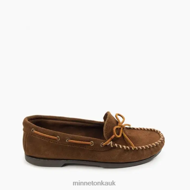 Minnetonka Men Dusty Brown Camp Moc Footwear AD084332