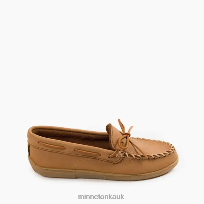 Minnetonka Men Natural Moosehide Classic Footwear AD084327