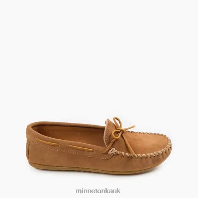 Minnetonka Men Taupe Classic Moc Footwear AD084330