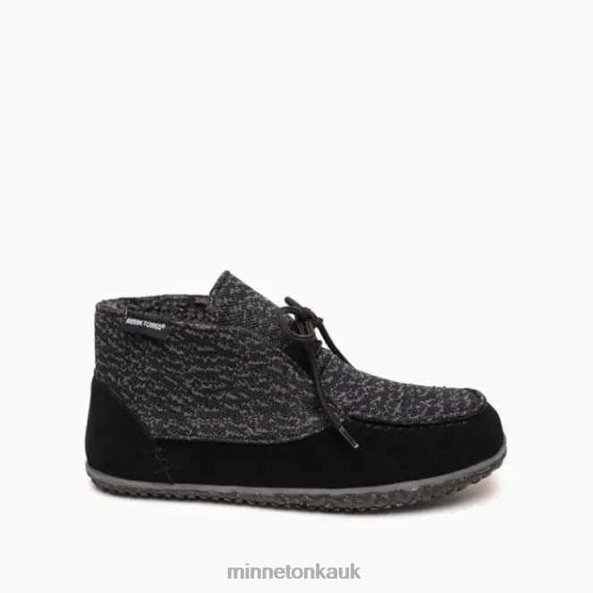 Minnetonka Men Black Torrey Footwear AD084425