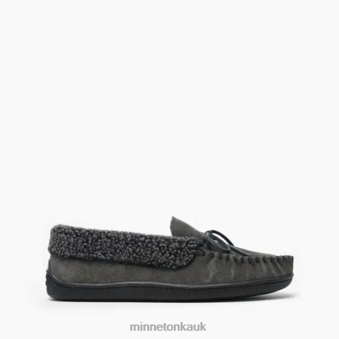 Minnetonka Men Charcoal Allen Footwear AD084417