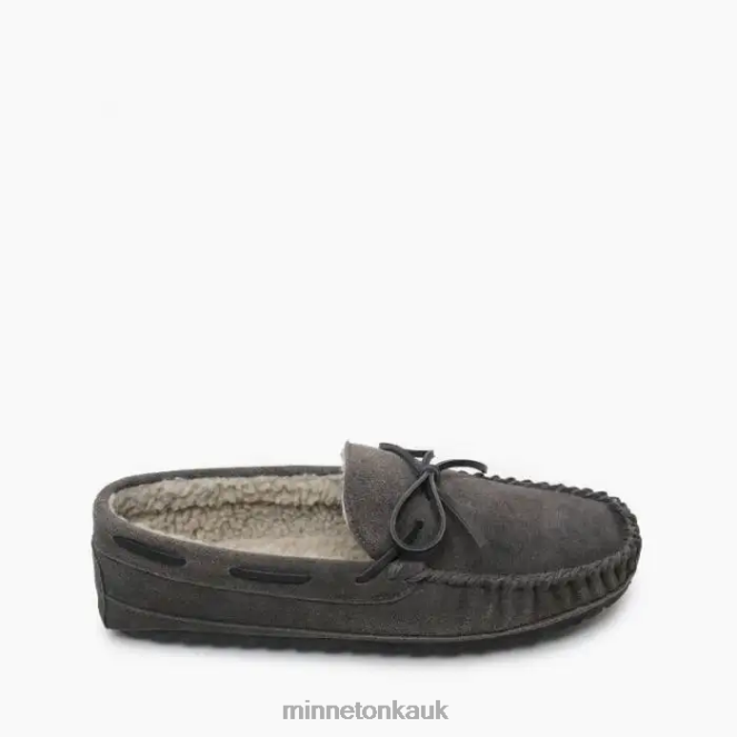 Minnetonka Men Charcoal Casey Footwear AD084406