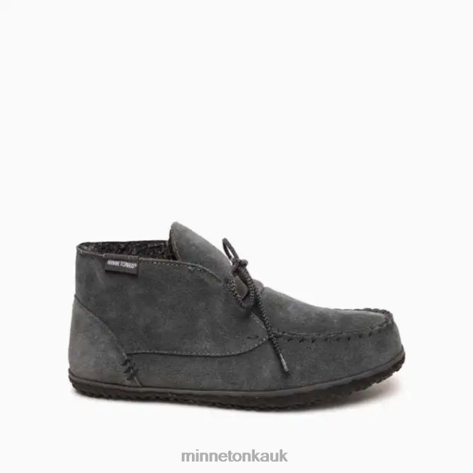 Minnetonka Men Charcoal Torrey Footwear AD084426