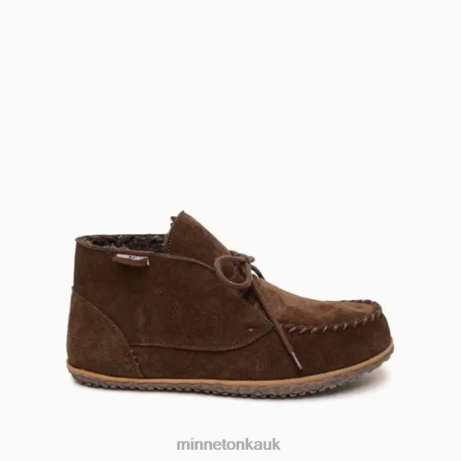 Minnetonka Men Chocolate Torrey Footwear AD084427