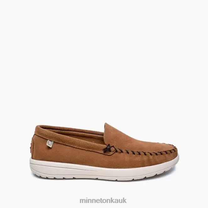 Minnetonka Men Dusty Brown Discover Classic Footwear AD084344