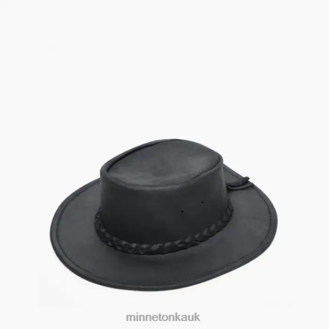 Minnetonka Unisex Black Fold Up Hat Accessories AD084512