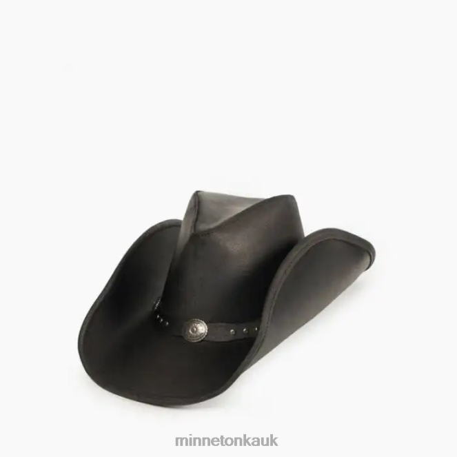 Minnetonka Unisex Black Silverton Dude Hat Accessories AD084526