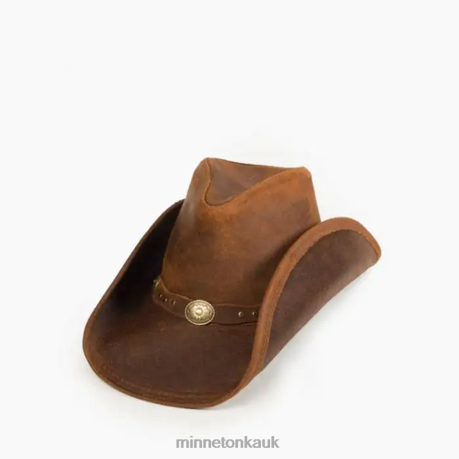 Minnetonka Unisex Brown Ruff Silverton Dude Hat Accessories AD084527