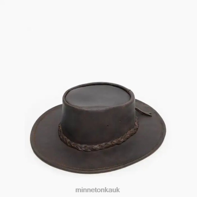 Minnetonka Unisex Dark Brown Fold Up Hat Accessories AD084513