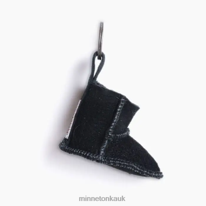 Minnetonka Unisex Black Mini Boot Key Rings Accessories AD084533