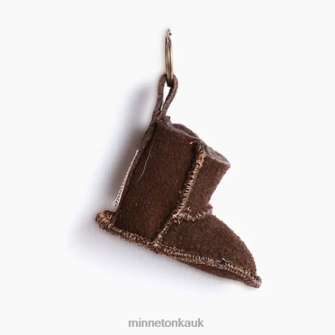 Minnetonka Unisex Chocolate Mini Boot Key Rings Accessories AD084534