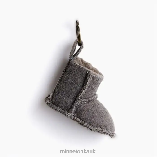 Minnetonka Unisex Grey Mini Boot Key Rings Accessories AD084535