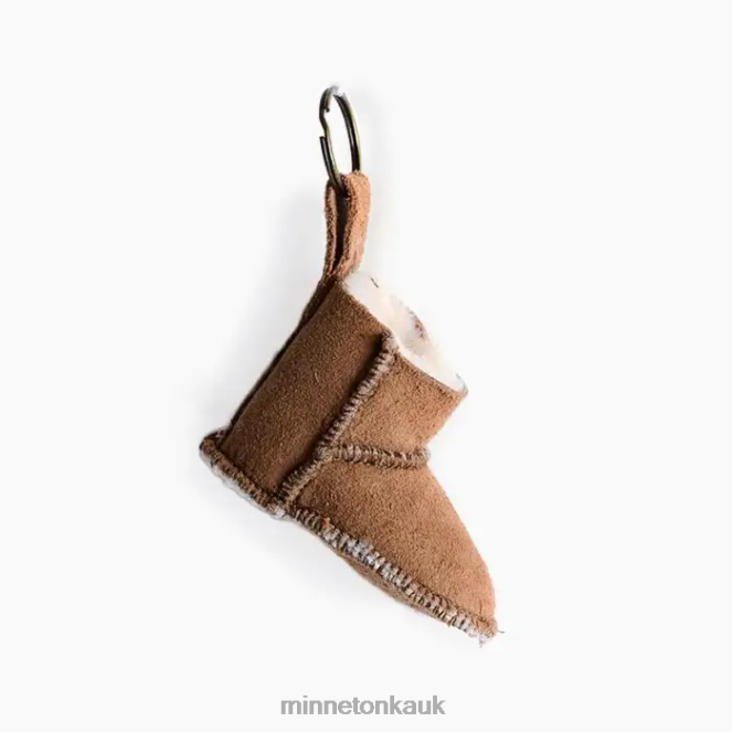 Minnetonka Unisex Tan Mini Boot Key Rings Accessories AD084536