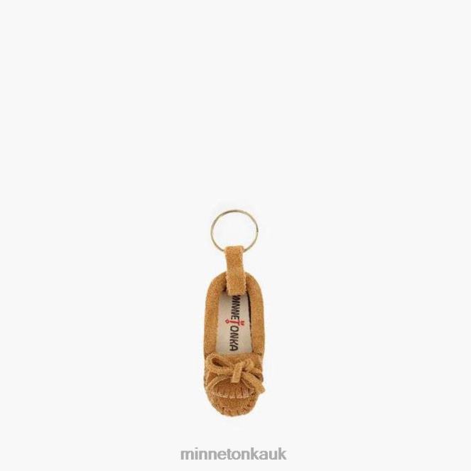 Minnetonka Unisex Taupe Mini Moc Key Rings Accessories AD084532