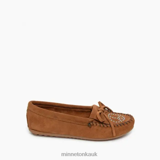 Minnetonka Women Brown Peace Moc Footwear AD084124