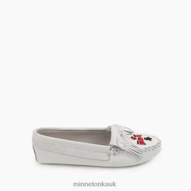 Minnetonka Women White Thunderbird Softsole Footwear AD084119