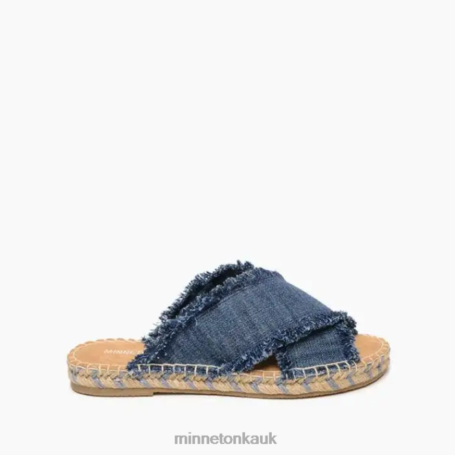 Minnetonka Women Blue Denim Pepper Footwear AD084170