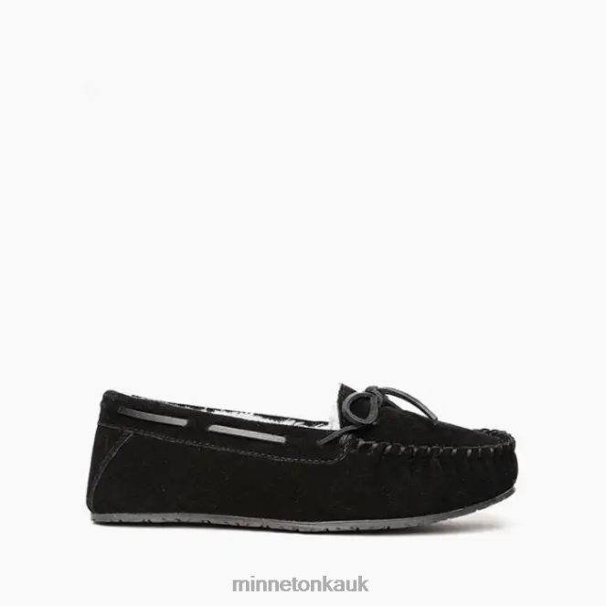 Minnetonka Women Black Comfy Moc Footwear AD084263