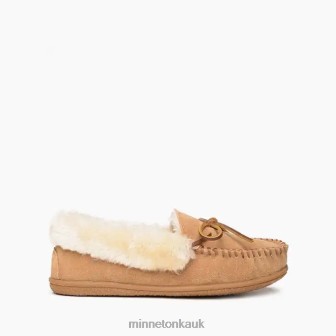 Minnetonka Women Cinnamon Camp Collar Moc Footwear AD084269