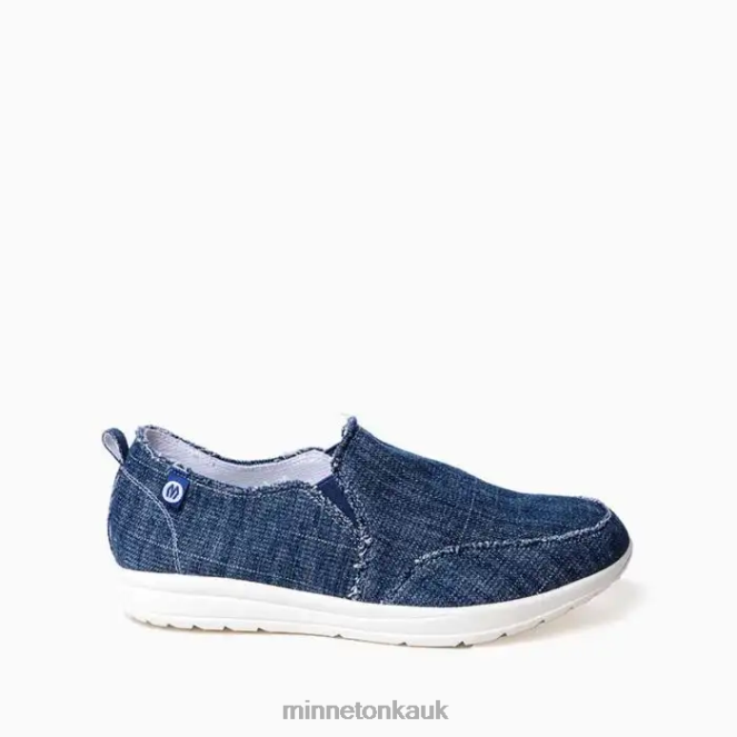 Minnetonka Women Blue Denim Expanse Footwear AD084135